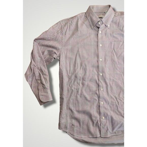 Peter Millar Multicolor Houndstooth Button Down Shirt Size Medium - Picture 2 of 8